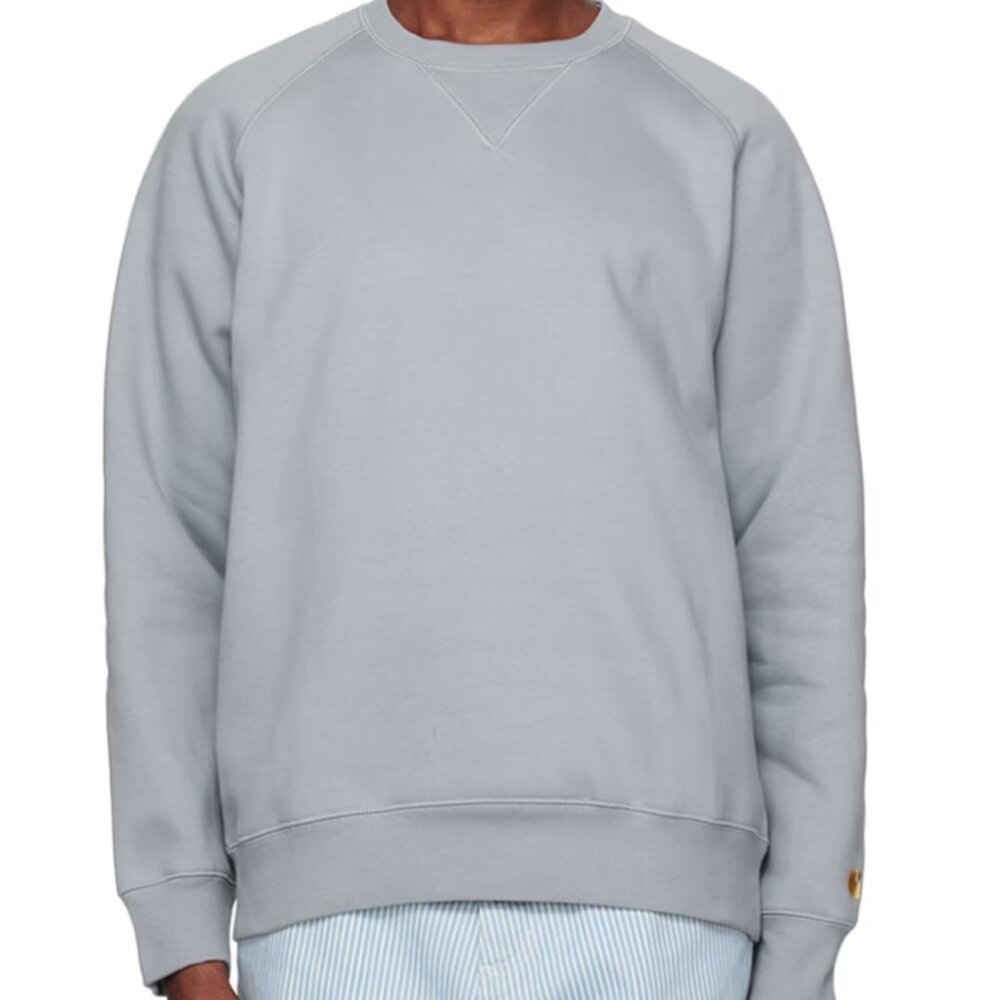 Carhartt Grey Blue Crew Neck Sweatshirt, Size M